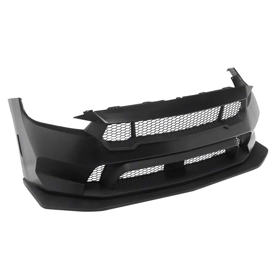 New GTD Style Front Bumper for Mustang Dark Horse-Bolt-On Black Primming Body Kit